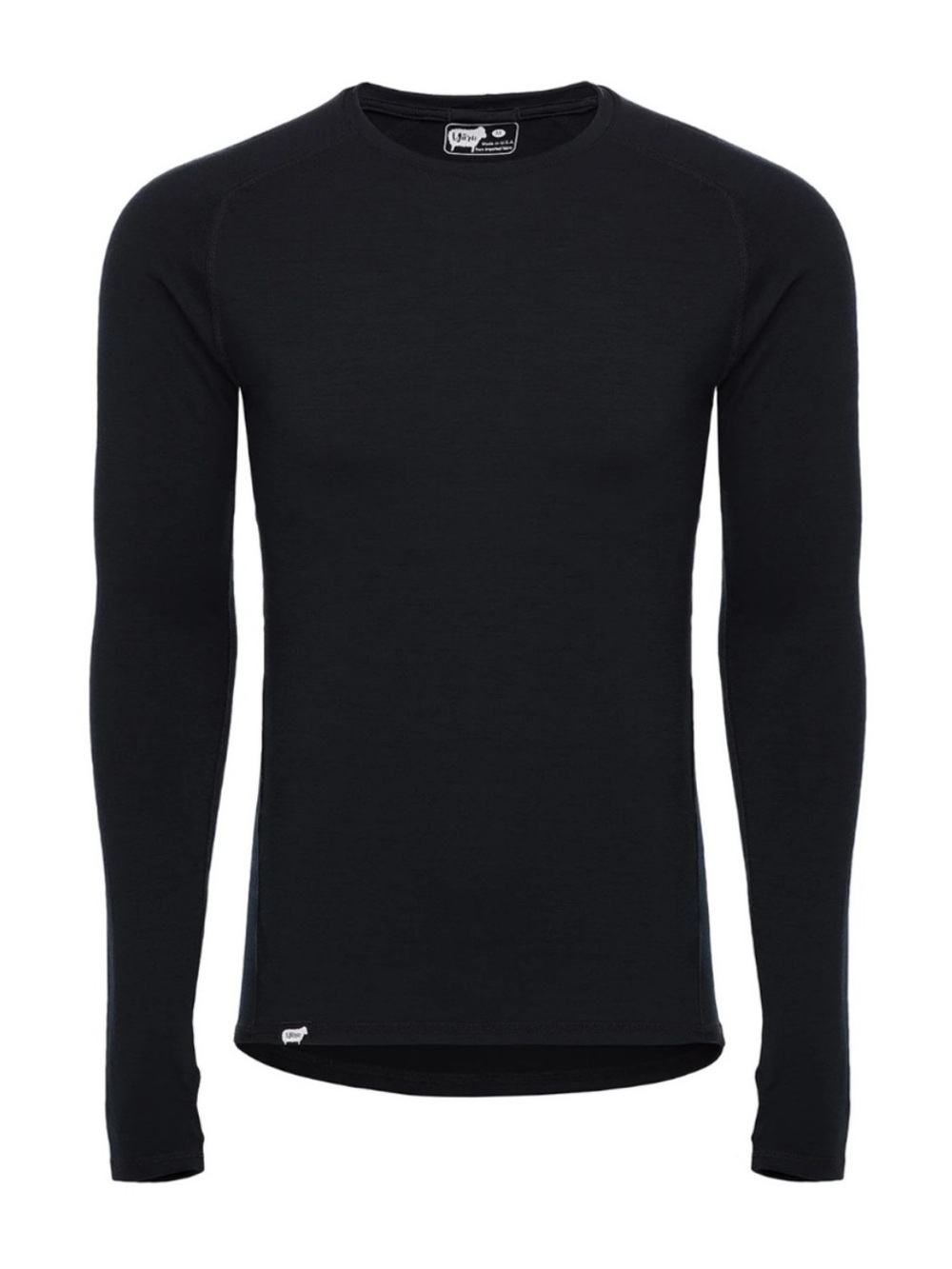 WURU Pullover Crewneck Merino Wool Long Sleeve Base Layer Gender Neutral Small